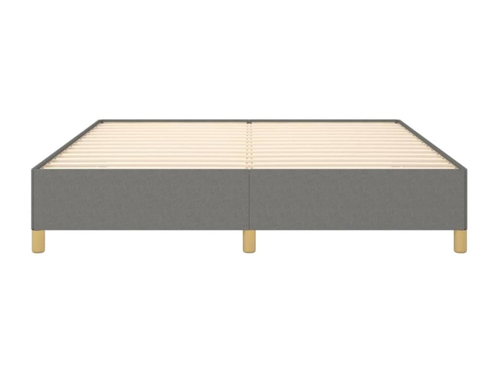 Cadre de lit Gris foncé 180x200 cm Tissu
