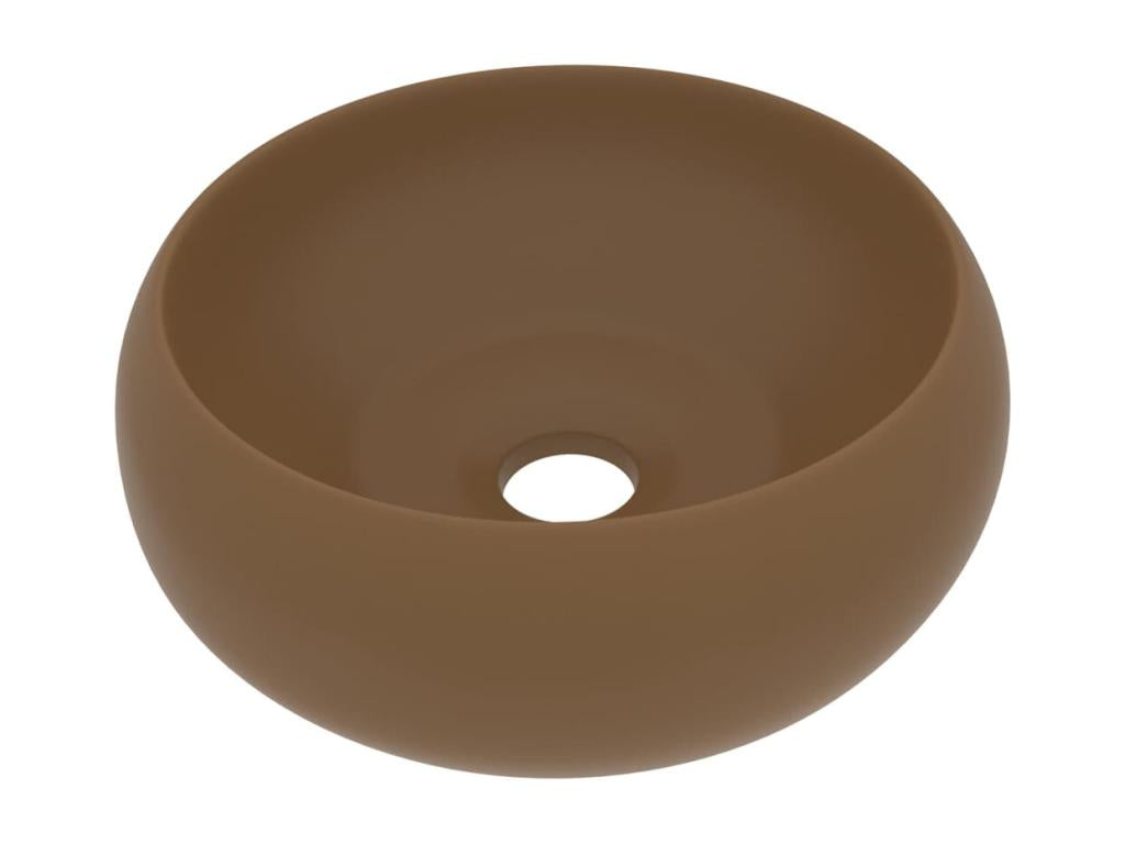Lavabo rond de luxe crème 40x40x15 cm 02 0002749
