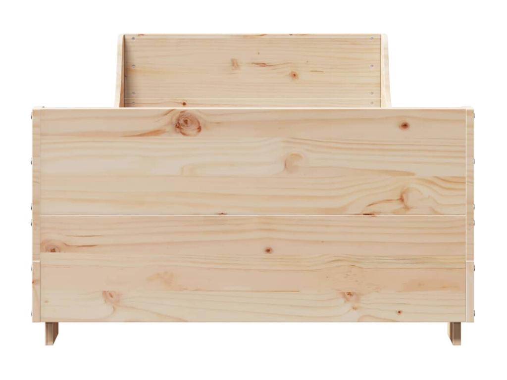Cadre de lit sans matelas 90x190 cm bois de pin massif IZPB11037