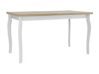 Table Victorville 331 Laviecasa chêne - Blanc 78x80x140cm Allongement Stratifié Bois VZRS48270