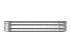 Jardinière Acier enduit de poudre 224x80x36 Argenté VYHQ99023