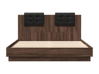 Cadre de lit avec tête de lit chêne marron 120x200 YVSJ71712