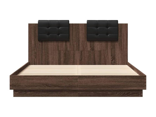 Cadre de lit avec tête de lit chêne marron 120x200 YVSJ71712