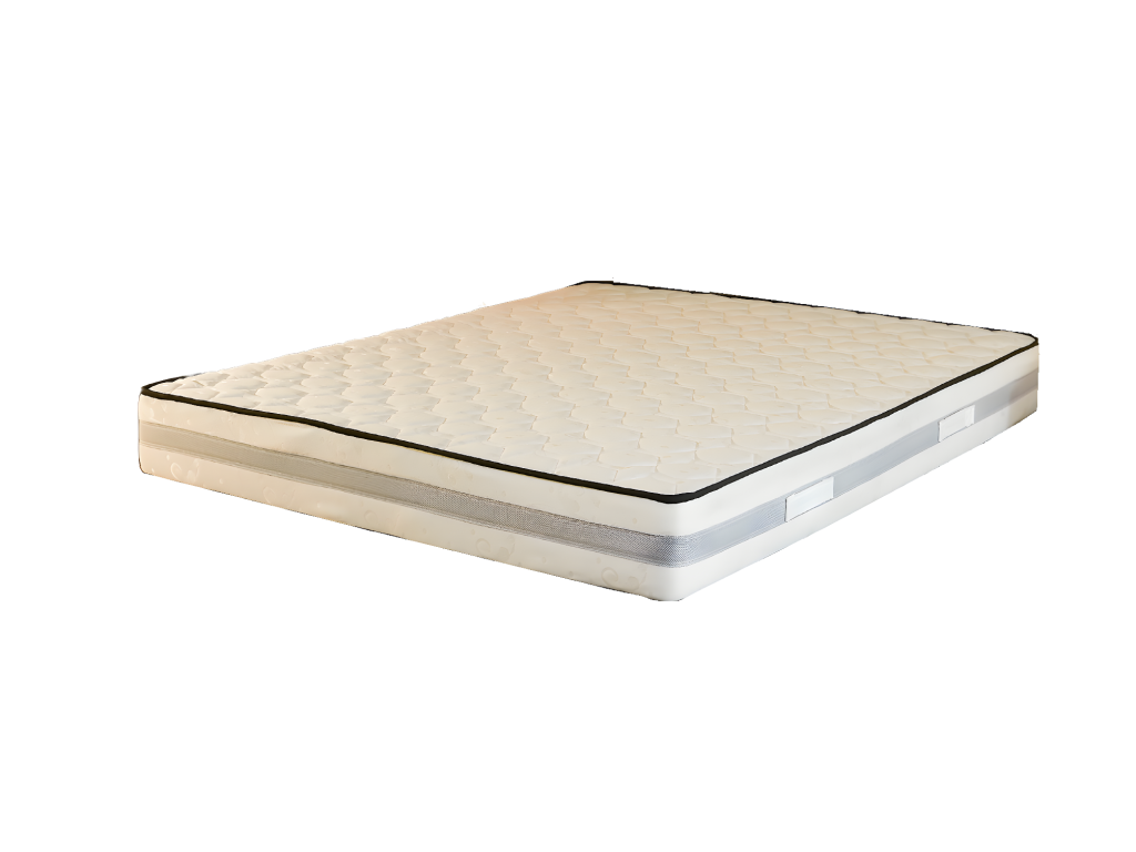Matelas 90x200 cm Mémoire de Forme 70 Kg/m3 Alese - Hauteur 25,5 cm Ferme Oreiller Meubiana - 7 Zones de Confort - Meubiana