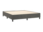 Sommier à Meubiana de lit matelas et LED Gris foncé 160x200 cm