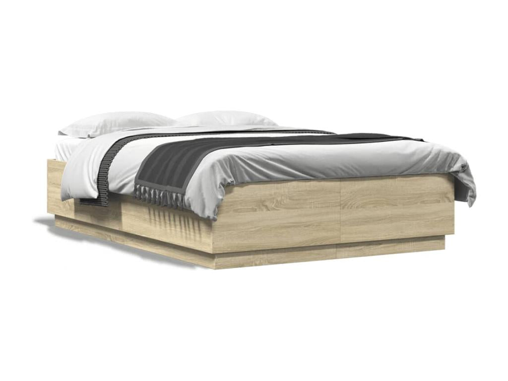 Cadre de lit chêne Laviecasa 150x200 bois d'ingénierie HUXW87462