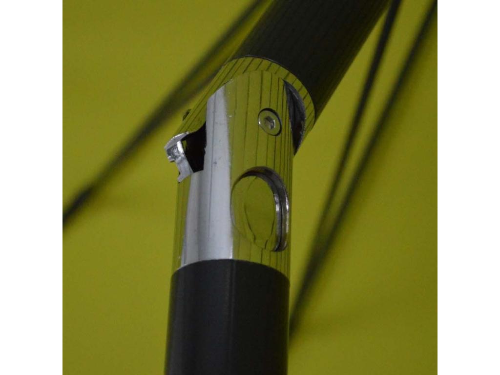 Parasol terrasse en fibre de verre Laviecasa 300 cm Cendre DVEO06530