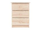 Table de chevet Homzora 41x35x55,5 cm bois de pin massif