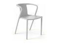 Fauteuil de jardin design en plastique blanc YWBW16739