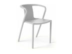 Fauteuil de jardin design en plastique blanc YWBW16739