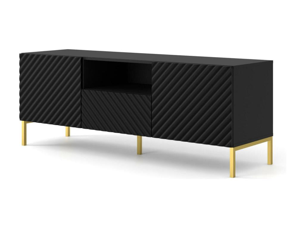 Meuble Tv Meubiana RTV150 2D1D 150x42x56 Noir