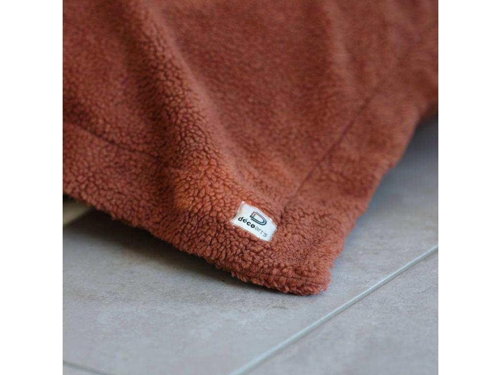 Pouf Intérieur XXL Housse Meubiana Effet Mouton Garnissage en flocon de mousse 190x155cm - Meubiana