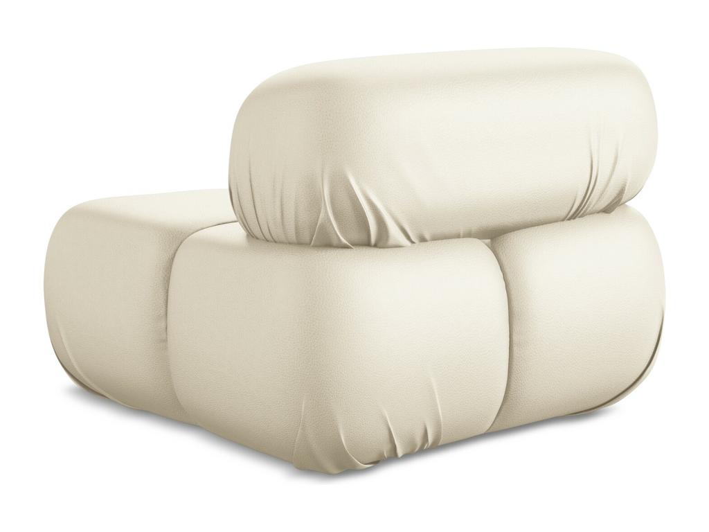 Fauteuil en Cuir artificiel - beige clair - Laviecasa CVNX78940