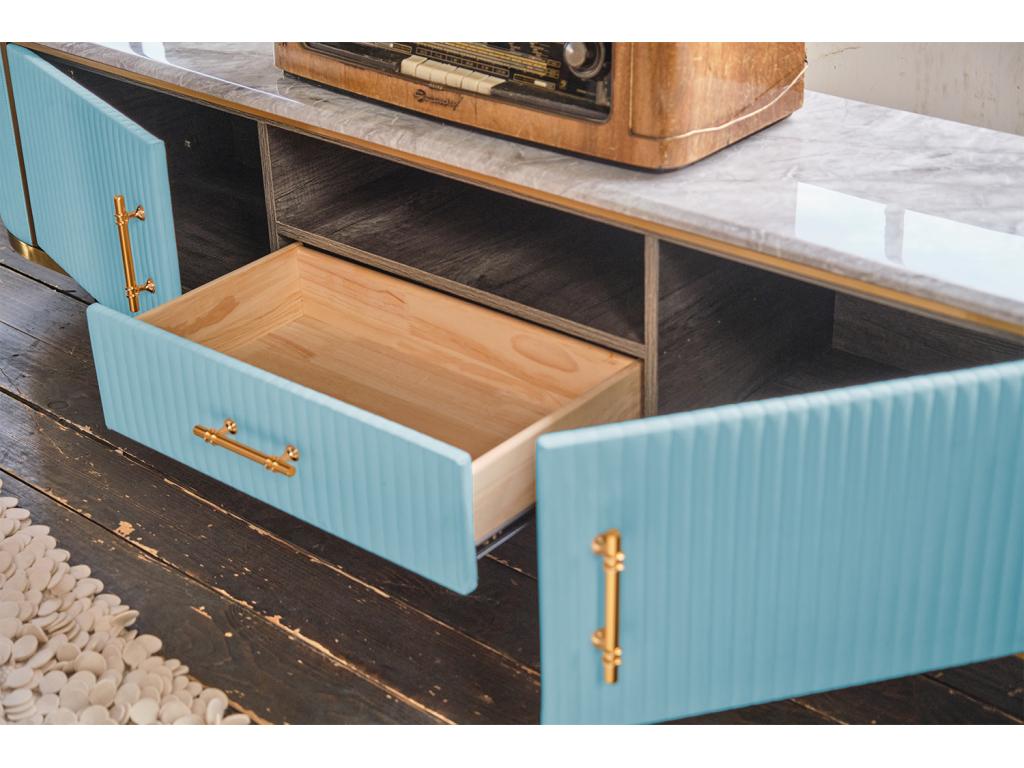 Buffet - bleu clair similicuir - Laviecasa FPTE81424