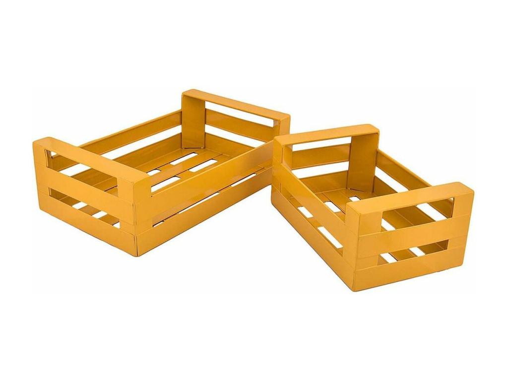 Cagette en métal coloré Lot de 2 XWBB53154