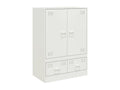 Buffet haut blanc 67x39x95 cm acier