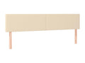 Tête de lit à LED Crème 160x5x78/88 cm Tissu