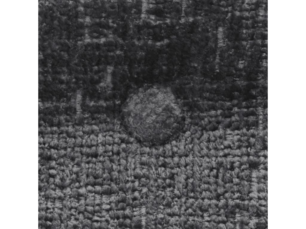 Meubiana Tête de Lit Laine Naturelle avec Boutons 110x50cm Lits 105 - Gris Foncé