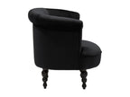 Laviecasa - Fauteuil en velours noir UVDS98580