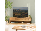 Meubiana - Meuble TV 4 tiroirs 1 niche longueur 200cm bois pin recyclé