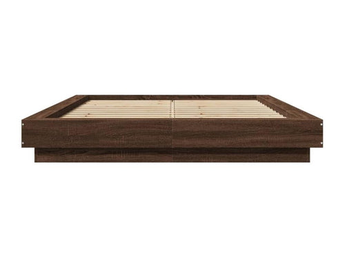 Cadre de lit chêne marron 140x190 cm bois d'ingénierie SDGK50986