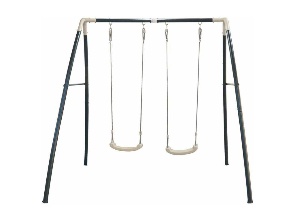 Portique balançoire double en métal Swing