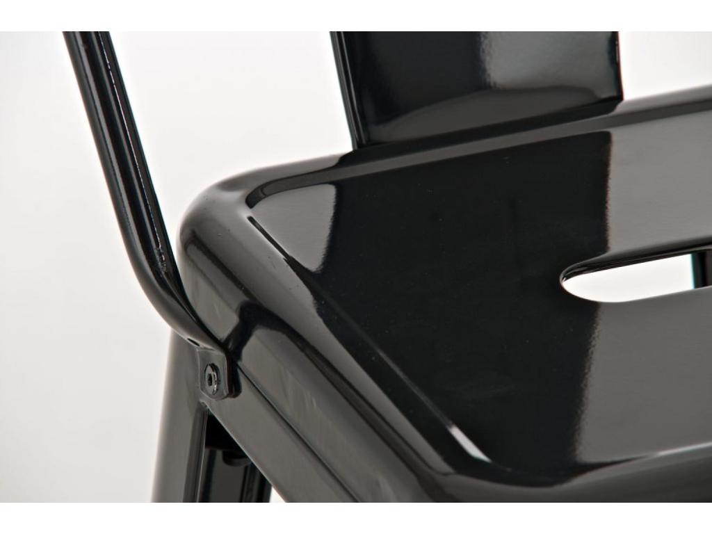 Tabouret de bar - Métal / Métal - Noir - Meubiana