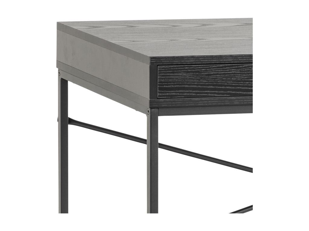 Bureau Sea 1 tiroir et 1 compartiment noir.