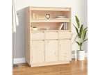 Buffet haut 89x40x116,5 cm Bois massif de pin