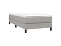 Sommier à Meubiana de lit avec matelas Gris clair 80x200 Tissu