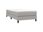 Sommier à Meubiana de lit avec matelas Gris clair 80x200 Tissu