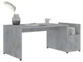 Table basse Gris béton 90x45x35 cm bois d'ingénierie IEIL28585