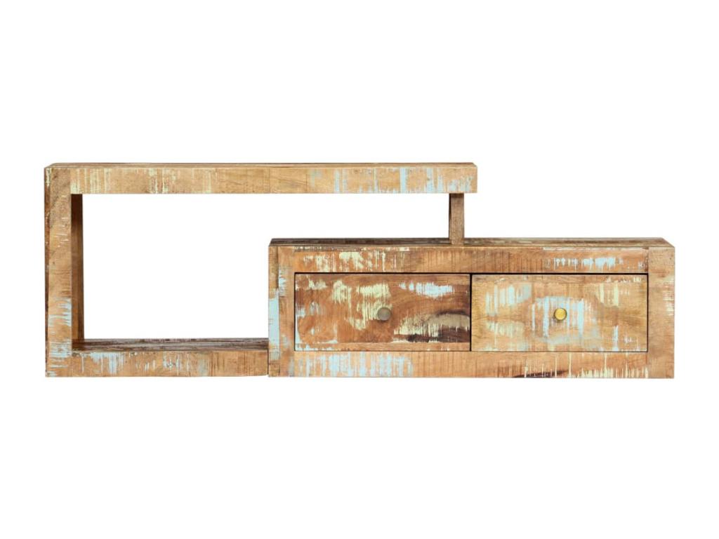 Meuble télé tv bois marron 120x30x40 cm 2502243