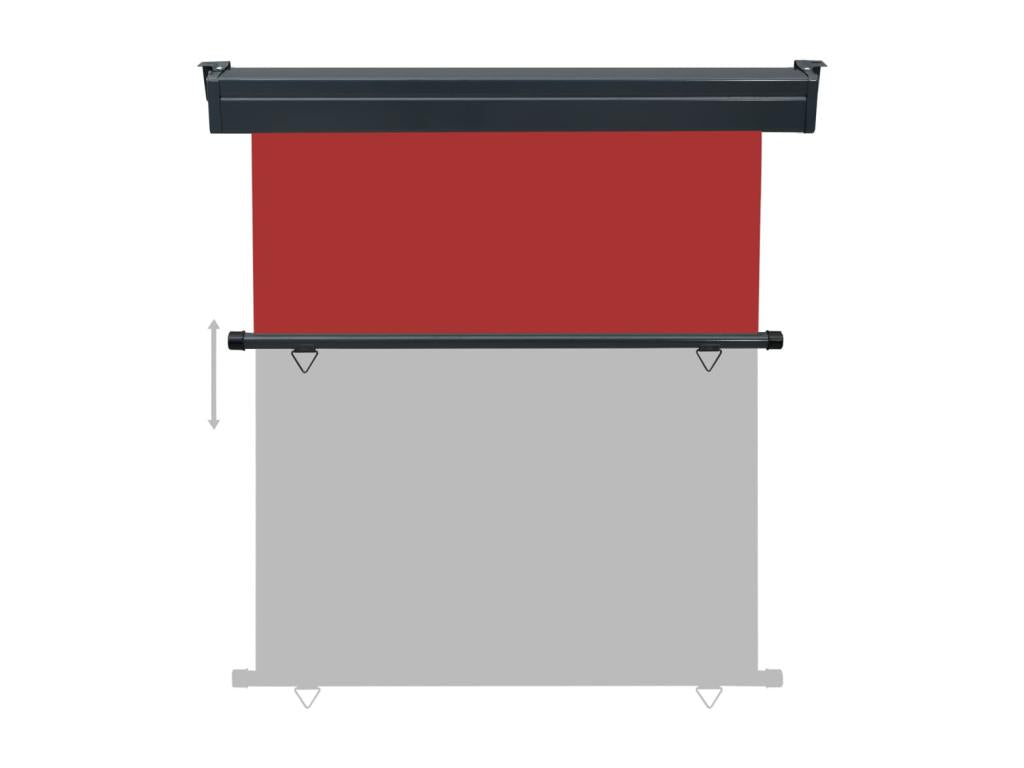 Auvent latéral de balcon 170x250 cm Rouge MPGJ69950