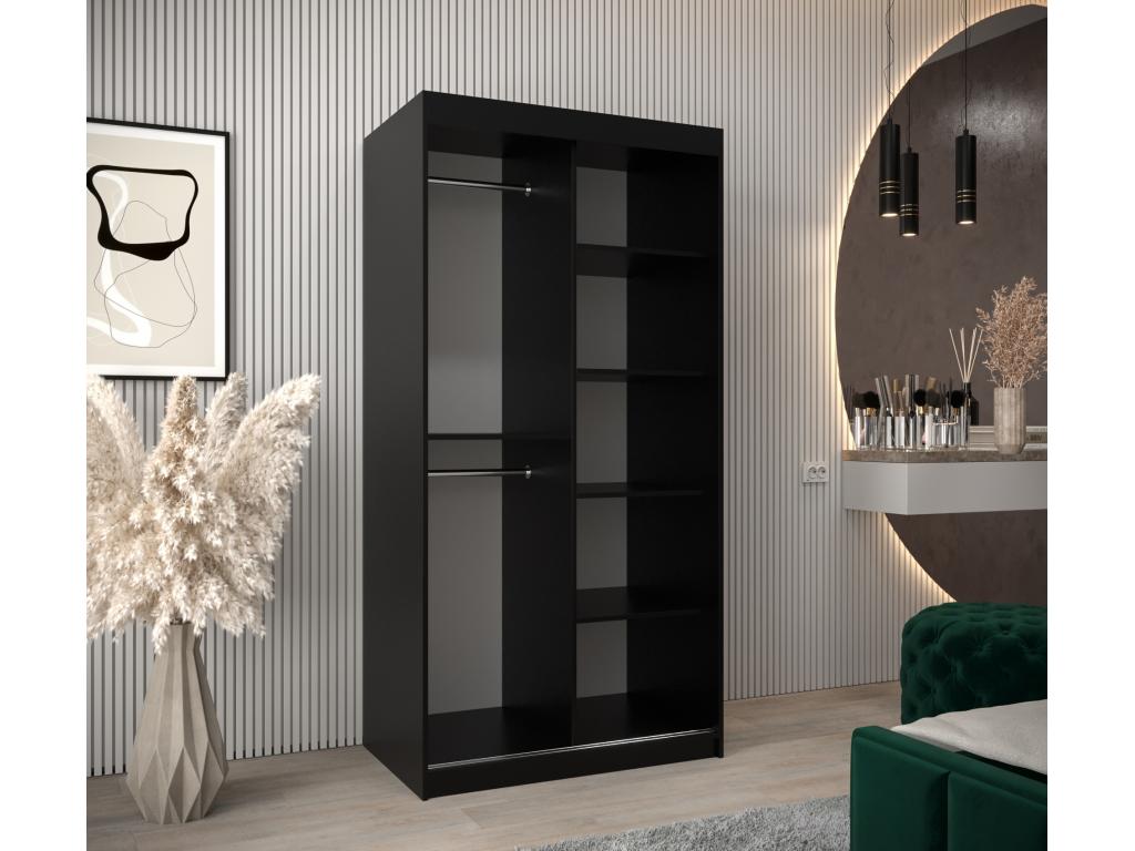 ARMOIRE Laviecasa 2 À PORTES COULISSANTES 200/100/62 2 Portes negro DYHP09259