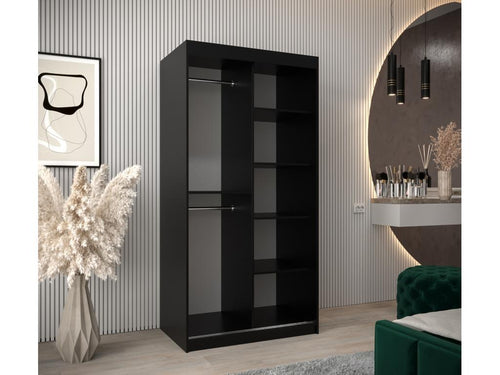 ARMOIRE Laviecasa 2 À PORTES COULISSANTES 200/100/62 2 Portes negro DYHP09259