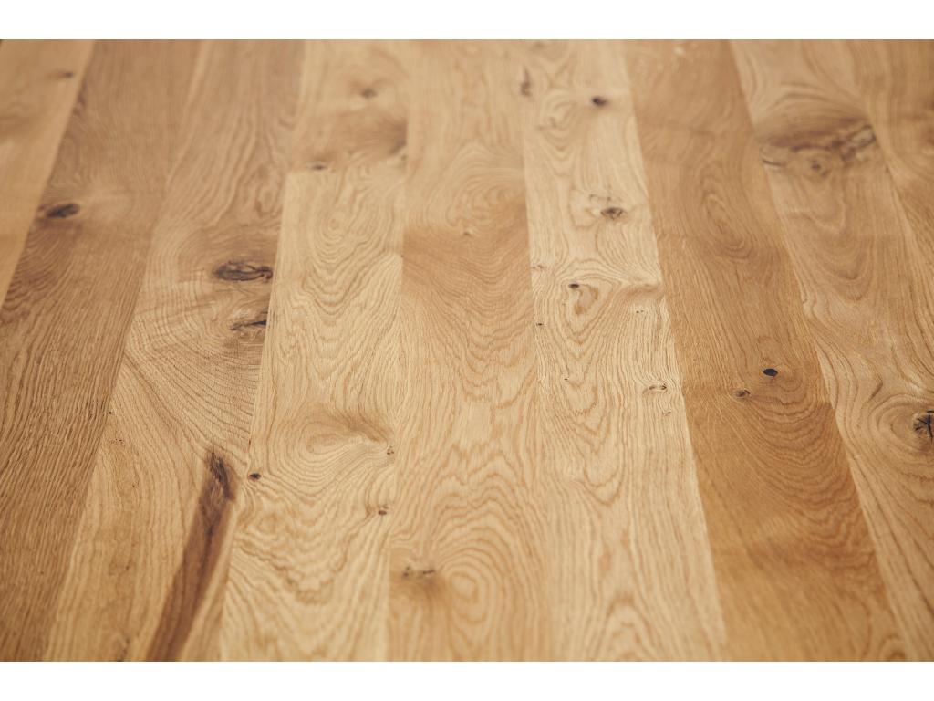 VENTO - Table en chêne sauvage huilé naturel 80x140