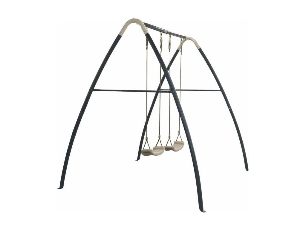 Portique balançoire double en métal Swing