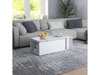 Table basse modulable bois blanc Meubiana