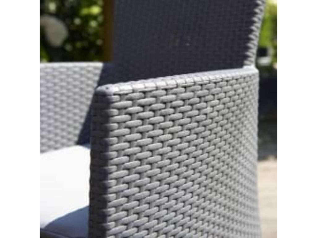 Chaises de salle à manger de jardin 2 pièces Laviecasa Grapte MGCQ72125