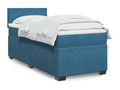Sommier à Meubiana de lit avec matelas Bleu foncé 90x200 cm