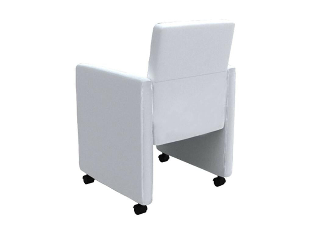Chaises de salle à manger 6 pcs Blanc Similicuir 9