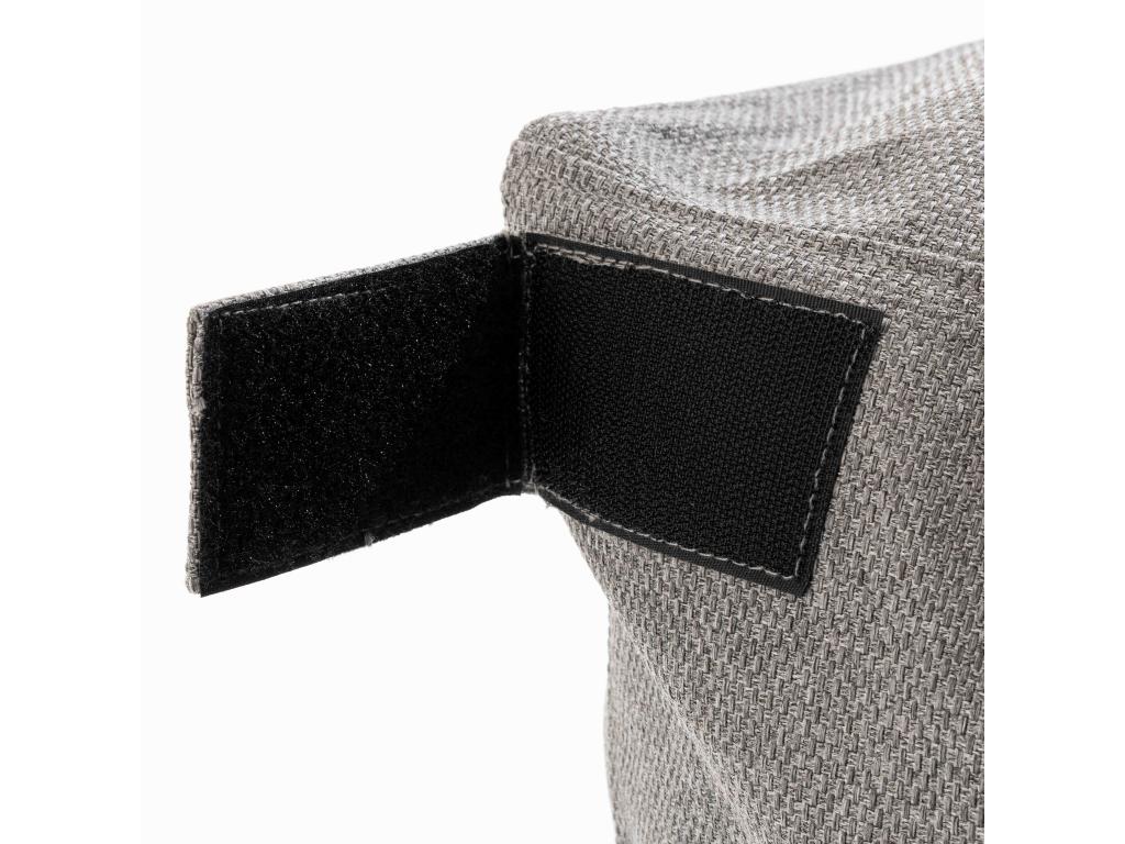 Salon de jardin modulable 5 places avec méridienne gris - Meubiana