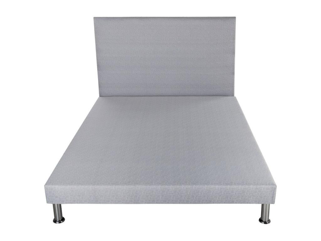 Sommier déco tête pieds SR9 Gris clair 140x190 - Laviecasa bois massif - H.13 cm ZQVM45381