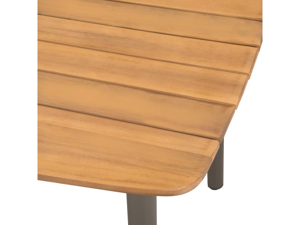 Ensemble à manger de jardin 7 pcs Résine tressée Noir