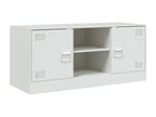 Meuble TV blanc 99x39x44 cm acier GEAZ91134