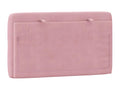 Coussin de tête de lit rose 90 cm velours DTBC21750