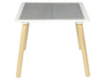 Table de Jeu Enfants Brique 52cm Gris / Naturel
