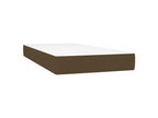 Sommier à Meubiana de lit matelas LED Marron foncé 80x200 Tissu