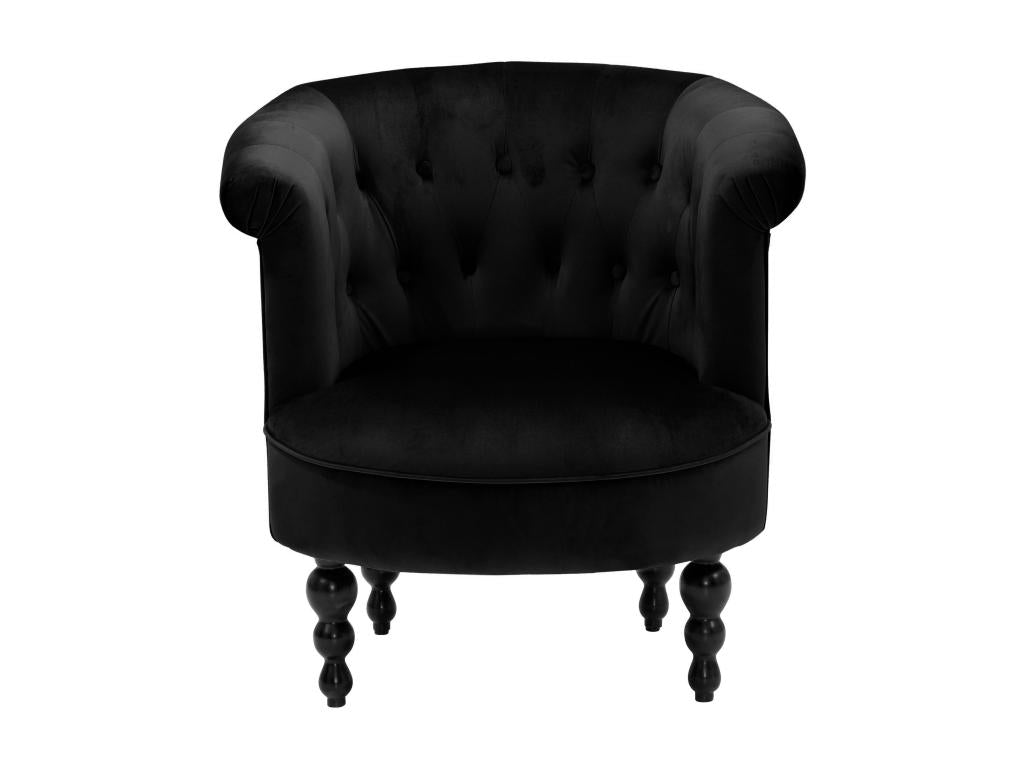 Laviecasa - Fauteuil en velours noir UVDS98580